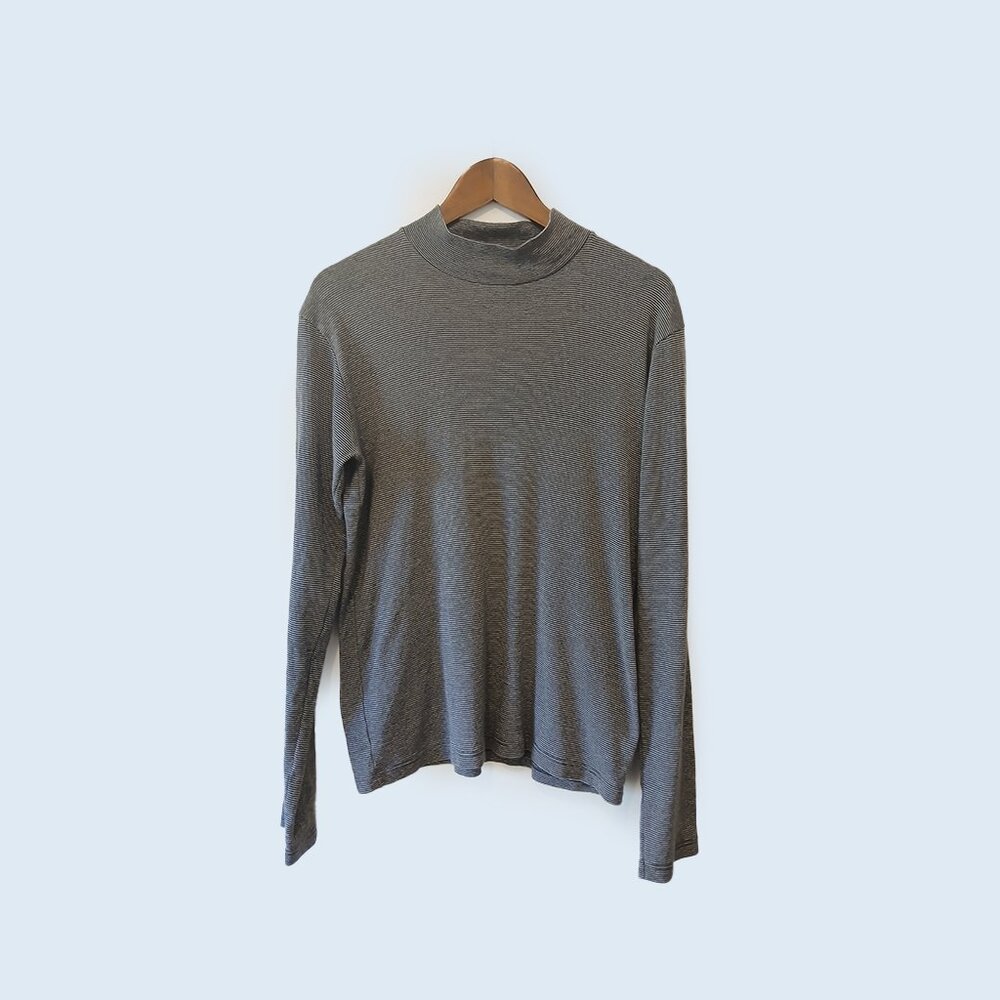 AGNES B - Mock turtleneck cotton sweater - Sz S